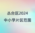 丛台区2024年公办中小学招生片区范围
